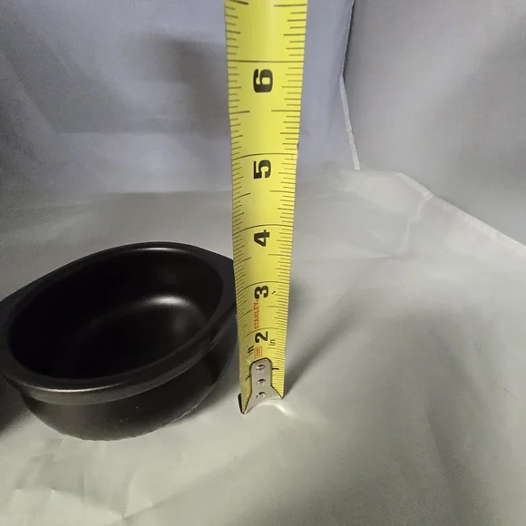 Crock Pot Set Of 2 Black Clay Soup Bowls Dishwasher Oven Microwave Safe Crockpot - Picture 5 of 6